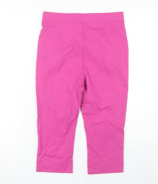 Womens UK Size 10 Klass Slim Fit Pink Trousers