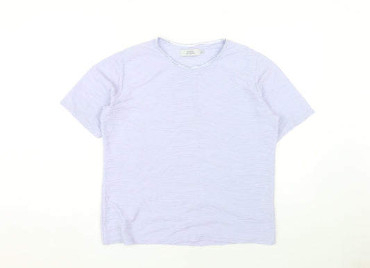 Womens UK Size M Honor Millburn Purple Basic T-Shirt