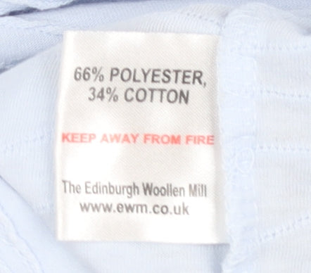 Womens UK Size M Honor Millburn Blue Basic T-Shirt