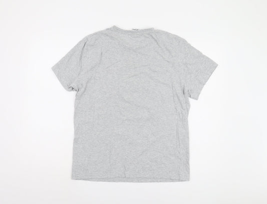 The Grinch Men's Grey Short Sleeve T-Shirt, Size M