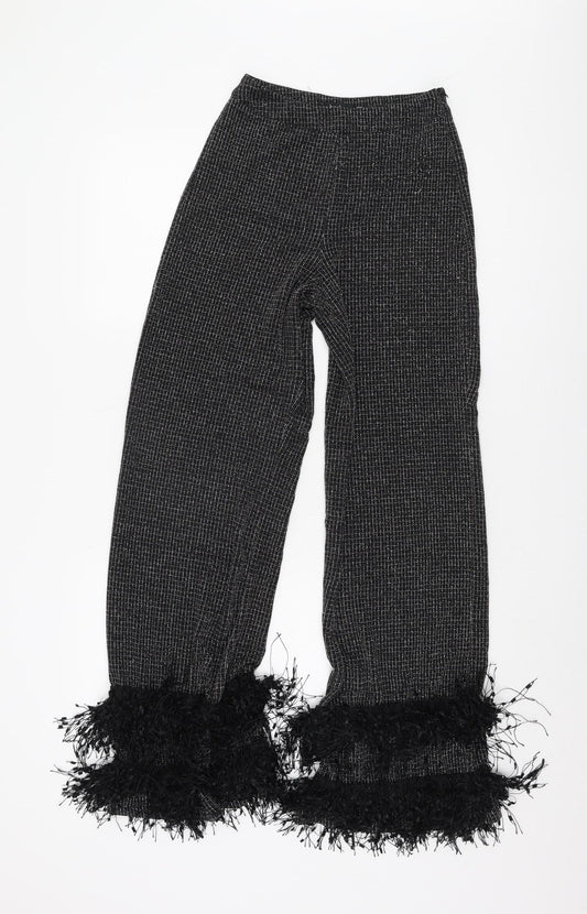 Womens UK Size 8 Boohoo Black Trousers