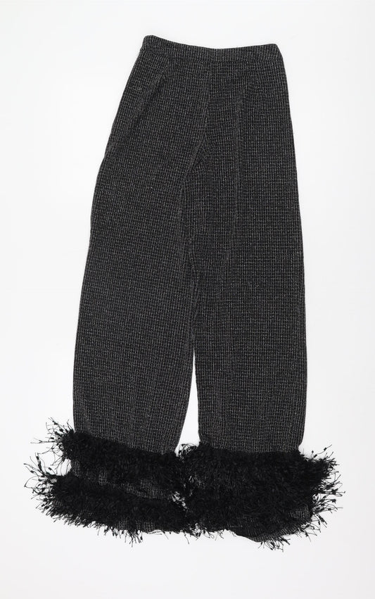 Womens UK Size 8 Boohoo Black Trousers