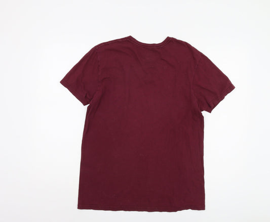 Polo Ralph Lauren Men's Red V-Neck T-Shirt M