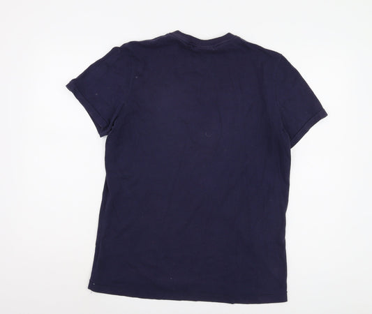 Ralph Lauren Men's Blue Small Graphic T-Shirt