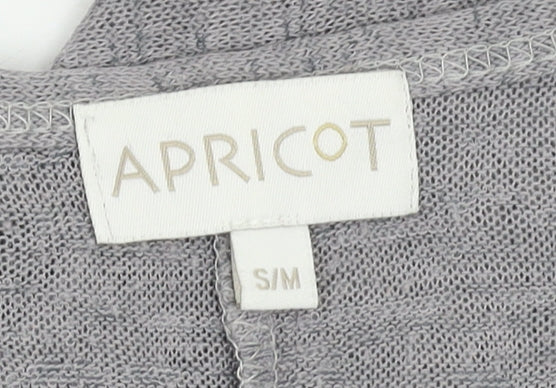 Womens UK Size S Apricot Grey Tunic Jumper
