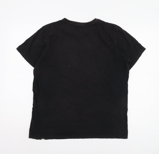 STH Shore Men's Black Car Graphic T-Shirt, Size L