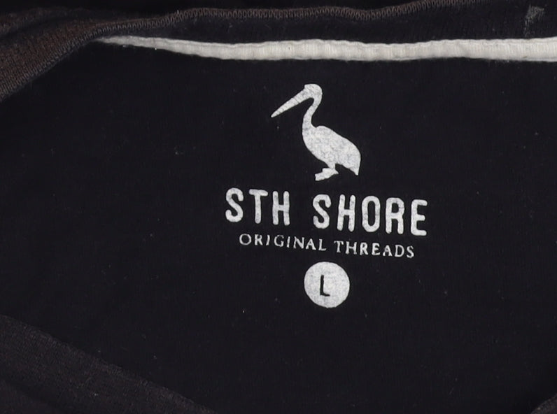 STH Shore Men's Black Car Graphic T-Shirt, Size L