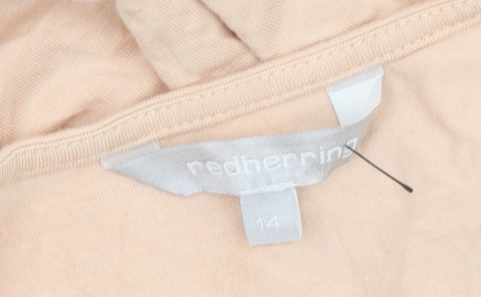 Womens UK Size 14 Red Herring Beige Basic Tank