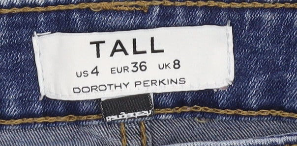 Dorothy Perkins Women's Skinny Blue Jeans Size 8 Tall