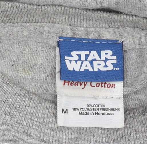 Star Wars Men's Grey M Darth Vader T-Shirt Medium