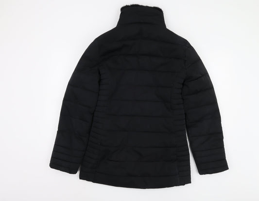 Womens UK Size 8 Firetrap Black Puffer Jacket