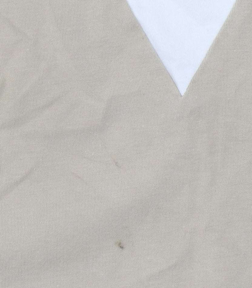 Womens UK Size 4 adidas Beige Basic T-Shirt