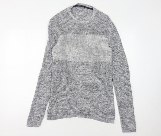 Mens UK Size S Banana Republic Grey Pullover Jumper