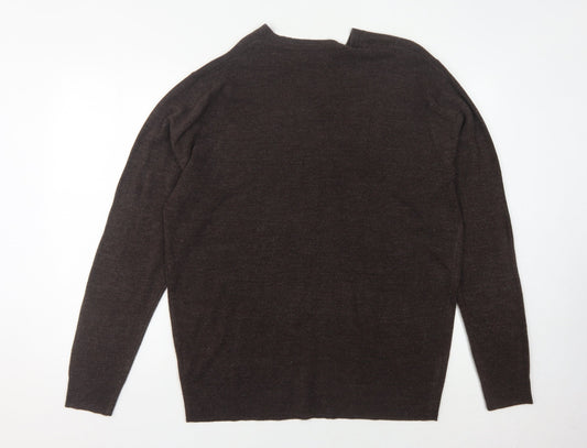 Jeff Banks Men's Brown XL V-Neck Pullover Jumper