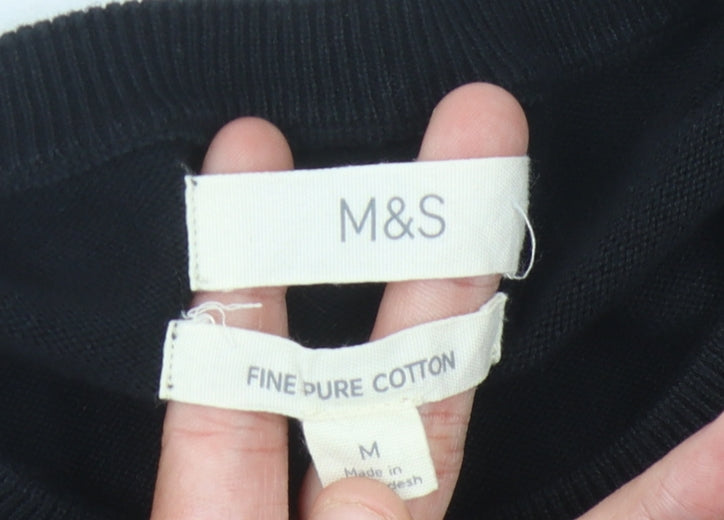 Marks and Spencer Men's Black Pullover Jumper M