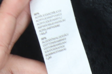 Boohoo Women's Black Pullover Jumper Small