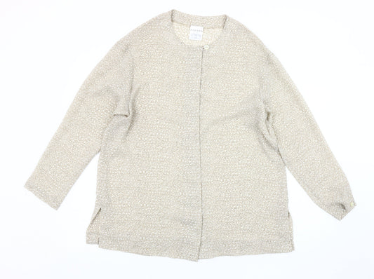 Womens UK Size 10 Alexon Beige Basic Blouse