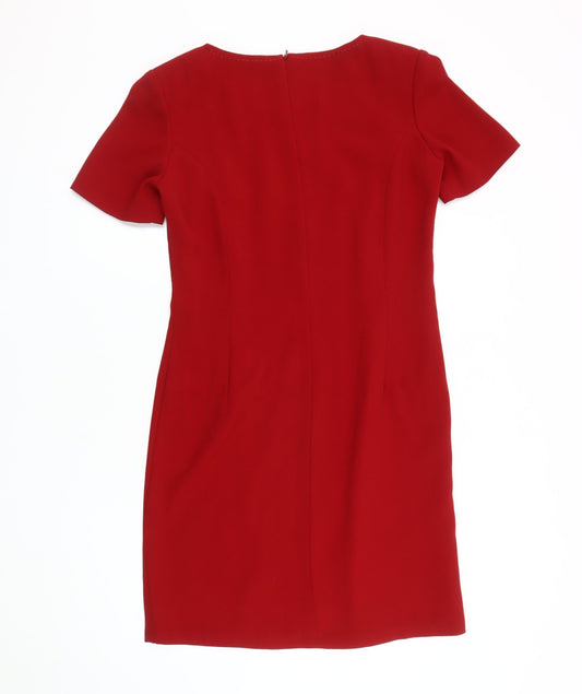 Jacques Vert Women's Red Sheath Dress Size 12