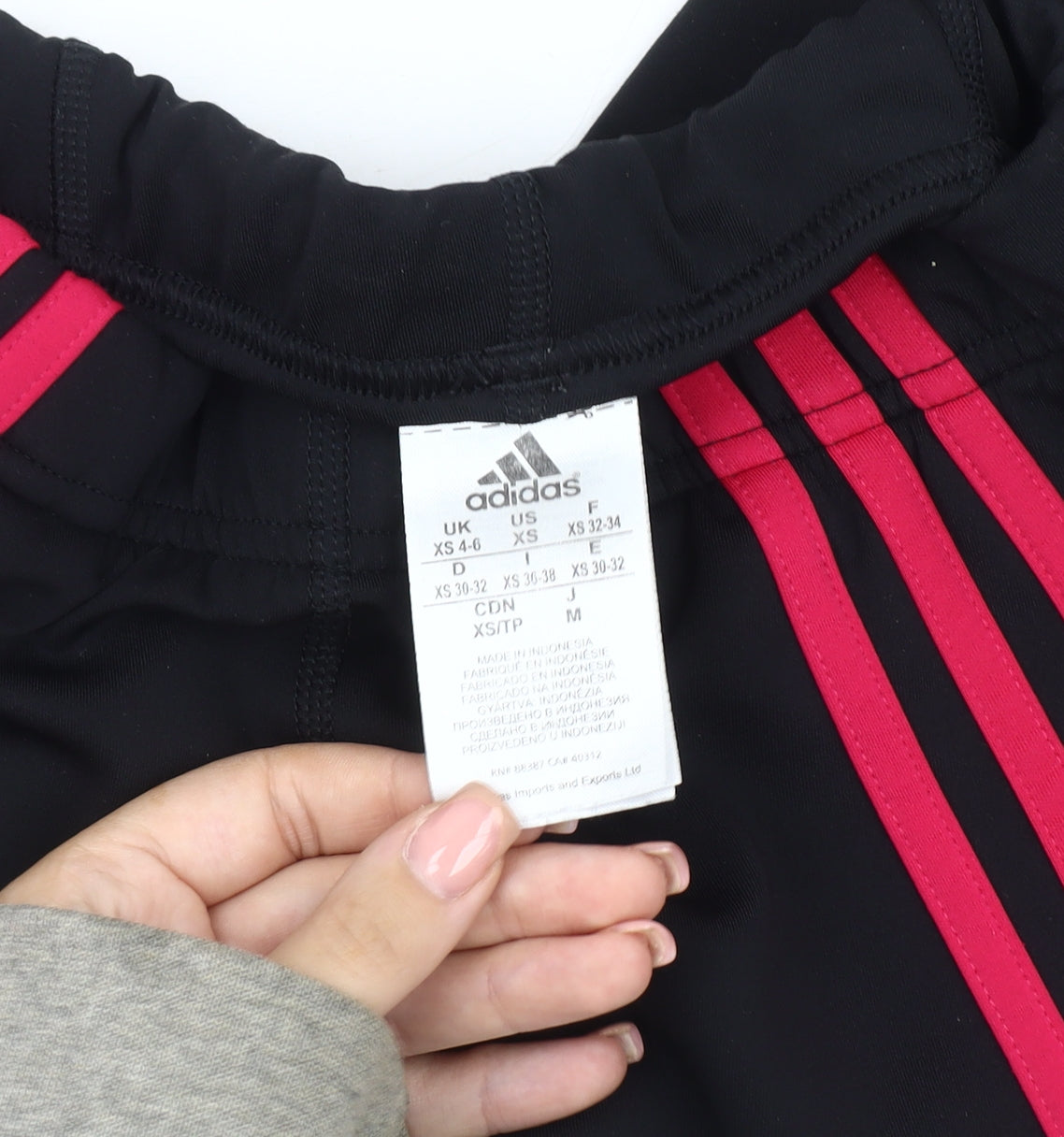 Adidas Women's Black XS Cropped Leggings for Gym & Running