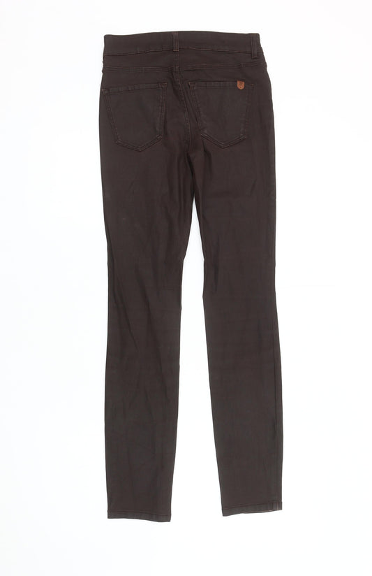 Womens UK Size 2XS Massimo Dutti Slim Fit Jegging Brown Trousers