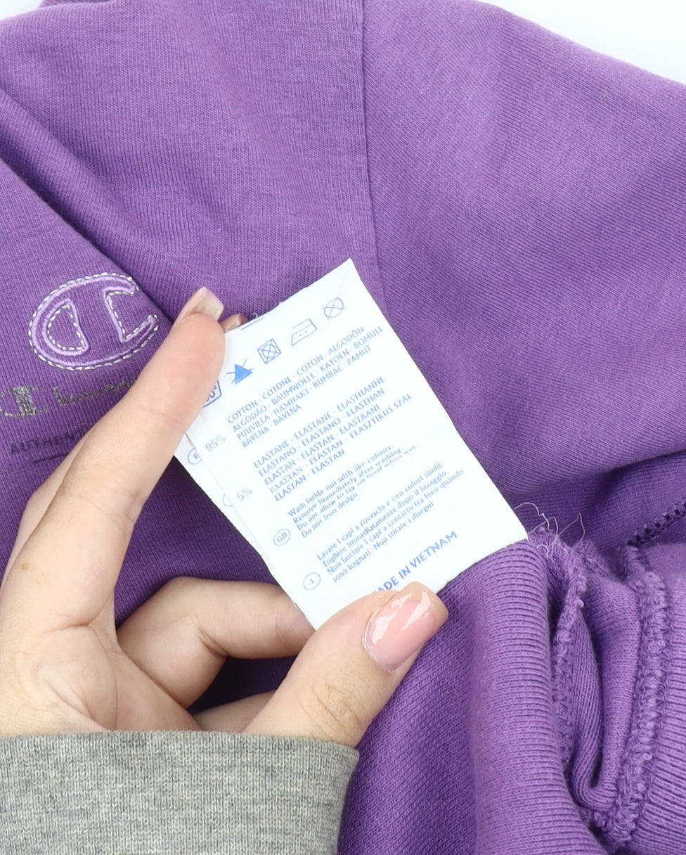Champion Women's Purple Hoodie S Pullover Casual