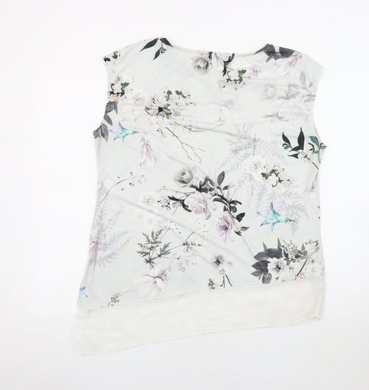 Womens UK Size 16 Roman Multicoloured Basic Blouse