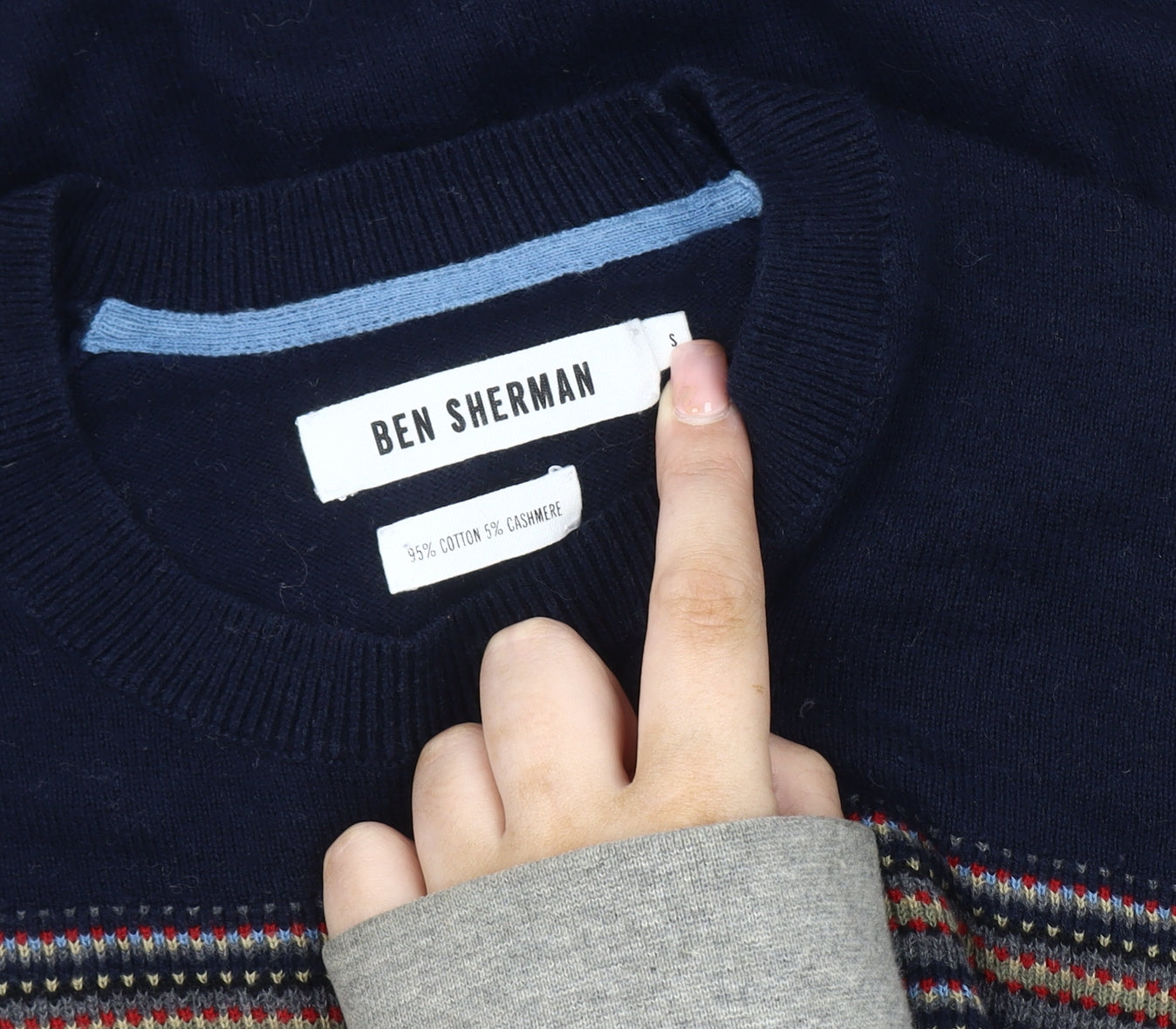 Ben Sherman Men's Pullover Jumper, Size Small.