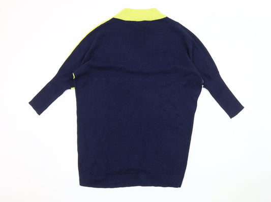 Womens UK Size XS Marble Multicoloured Pullover Jumper