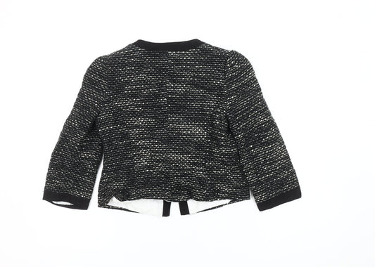 New Look Women's Black Bouclé Blazer Size 10