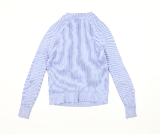 Womens UK Size S Marks and Spencer Blue Pullover Jumper