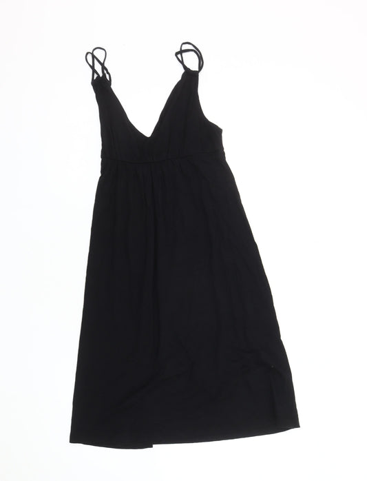 French Connection Women's Black Slip Dress Size 10
