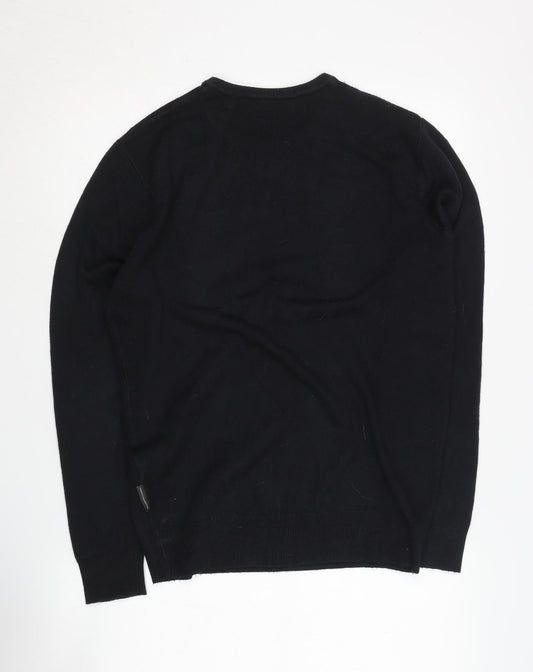 French Connection Men's Black M Pullover Jumper Acrylic