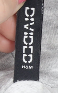 H&M Women’s Grey Hoodie Size 12 Casual Autumn