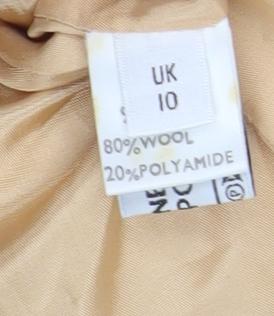 Womens UK Size 10 Viyella Beige Basic Jacket