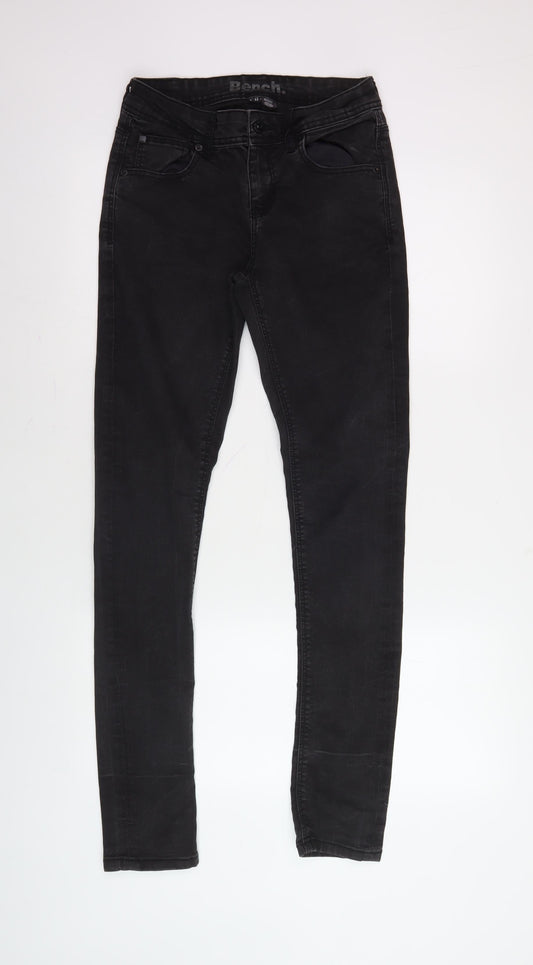 Mens UK Size 20 Bench Slim Fit Skinny Black Jeans