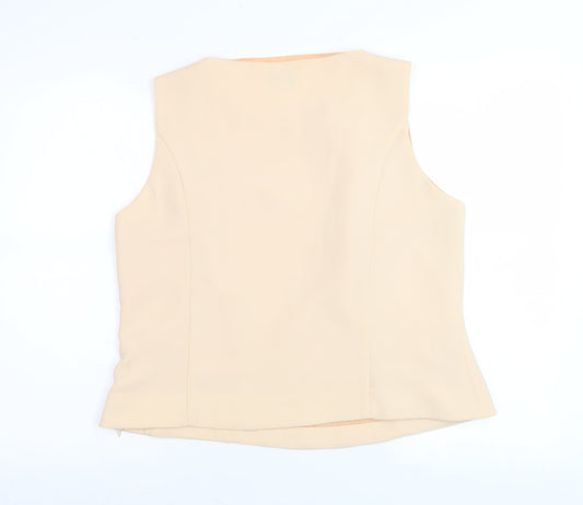 Klass Collection Beige Women's Sleeveless Blouse Size 16