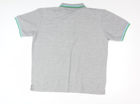 Slazenger Grey Men's XL Polo Shirt Short Sleeve