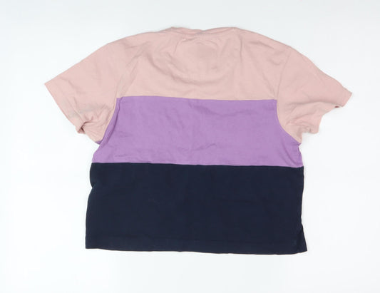 Jack Wills Women's Multicoloured Jersey T-Shirt Size 6