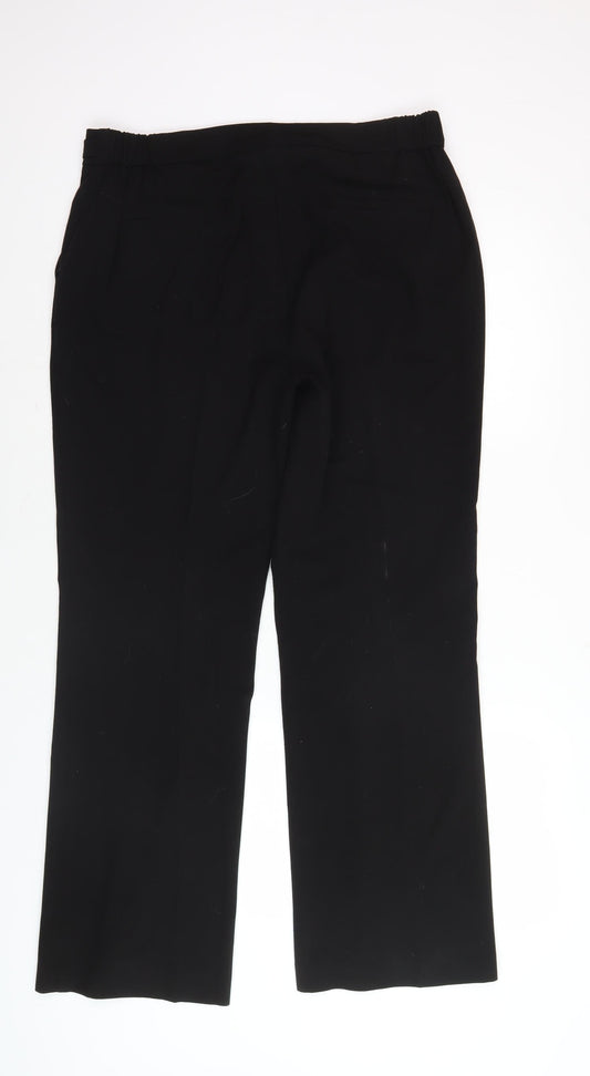 Capsule Women's Black Straight Trousers