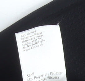 Mens UK Size 40 BHS Black Trousers