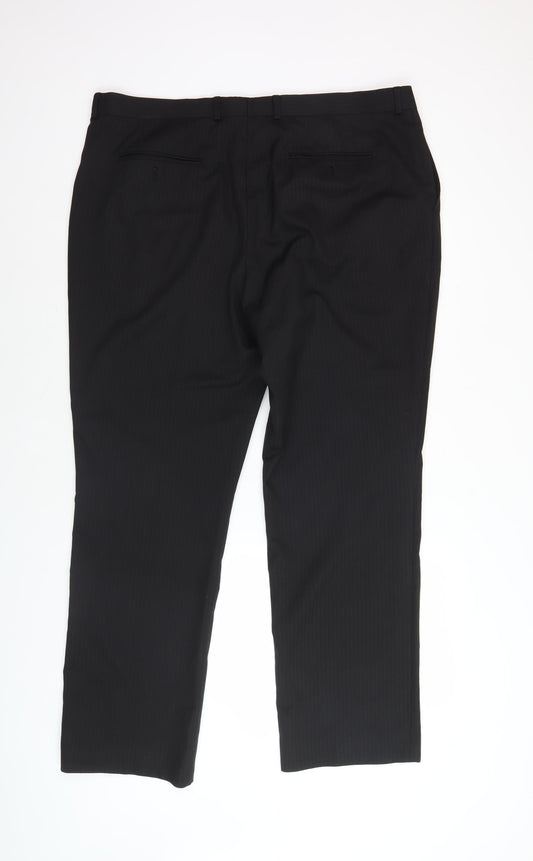 Next Men's Black Dress Pants, 40R, Formal Trousers