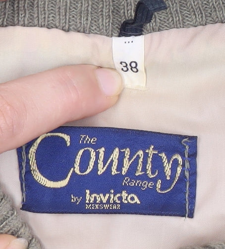 Mens UK Size 38 The County Range by Invicta Beige Quilted Coat