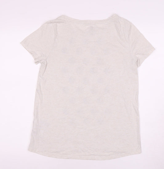 Womens UK Size M Tommy Hilfiger Grey Basic T-Shirt