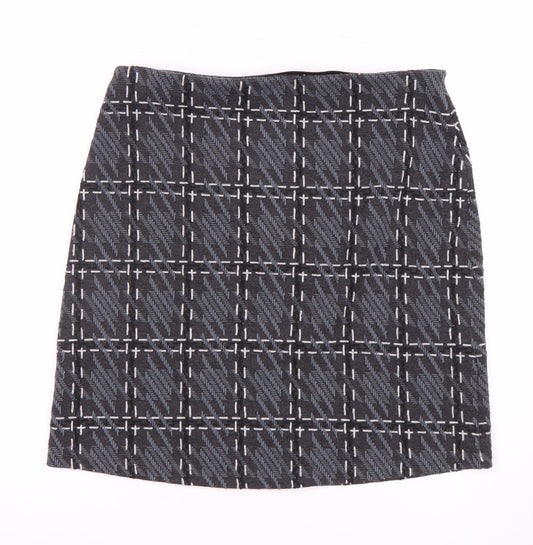 Marks and Spencer Women's Black Check Pencil Skirt