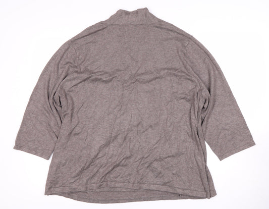 Womens UK Size XL Windsmoor Grey Wrap Blouse