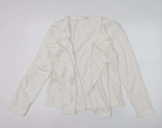Cotton Traders Women's White Long Sleeve Jacket Size 12