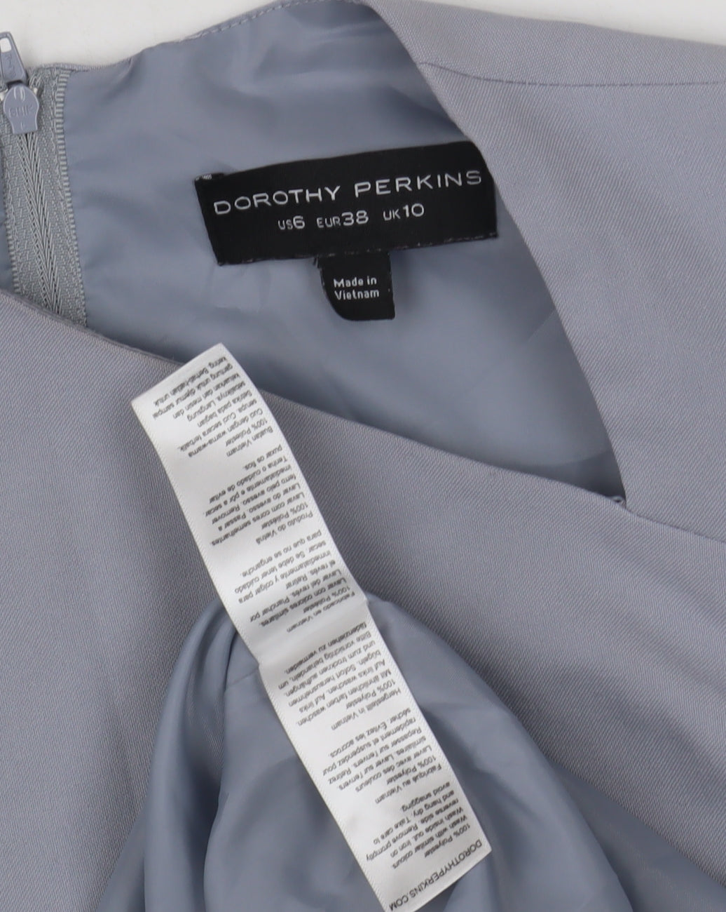 Dorothy Perkins Women's Grey Sheath Dress UK 10