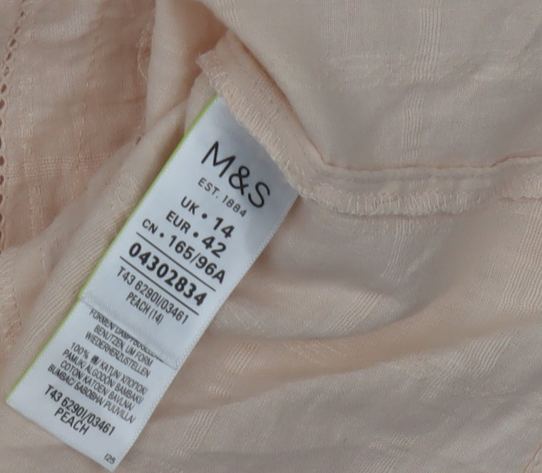 Womens UK Size 14 Marks and Spencer Ivory Off the Shoulder Blouse