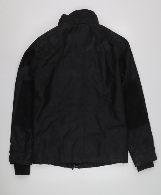 Mens UK Size S NEXT Black Military Jacket