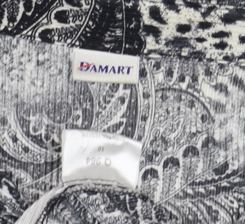 Damart Women's Multicoloured Paisley Blouse Size 12